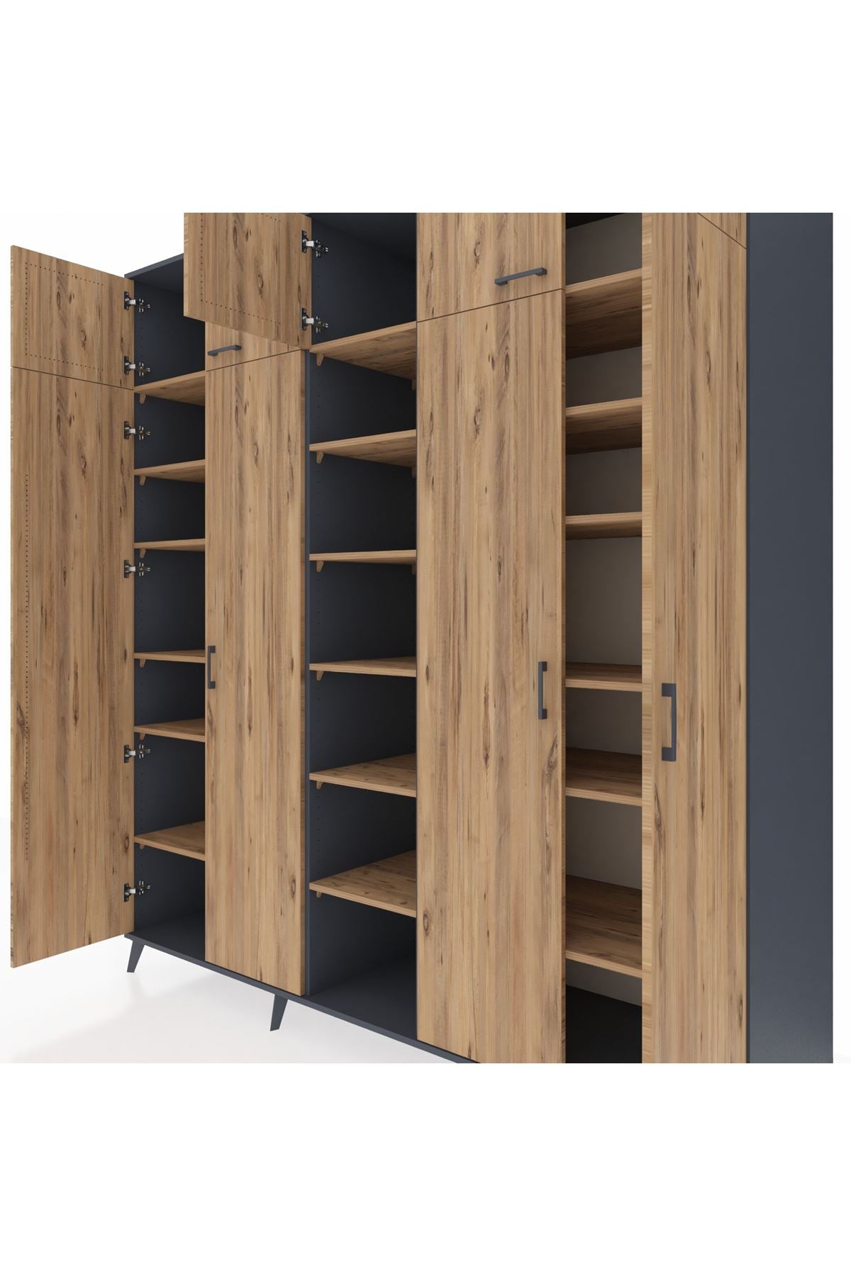 Kronos Dolap 18 Raflı 9 Kapaklı 220x59x243 - S784M015V12C