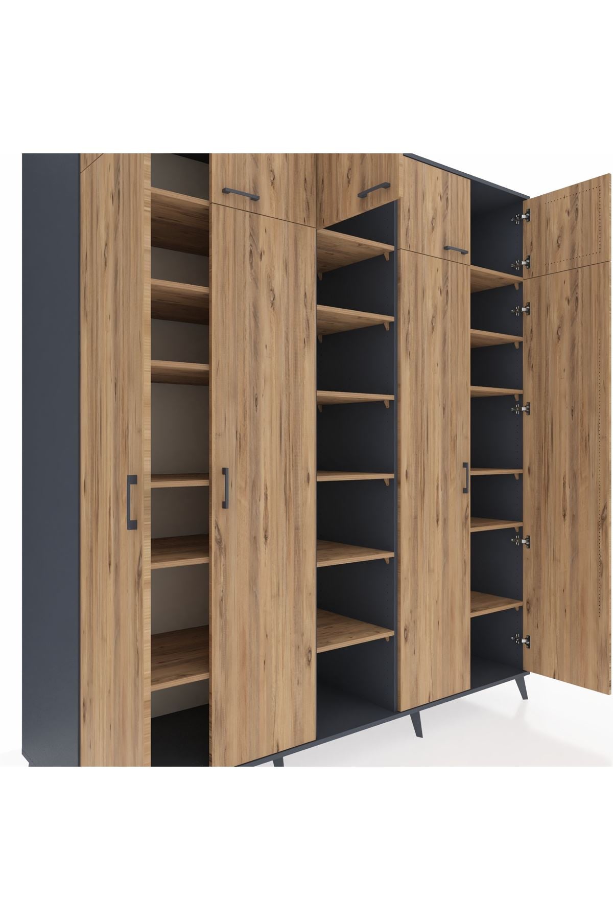 Kronos Dolap 18 Raflı 9 Kapaklı 220x59x243 - S784M015V12C