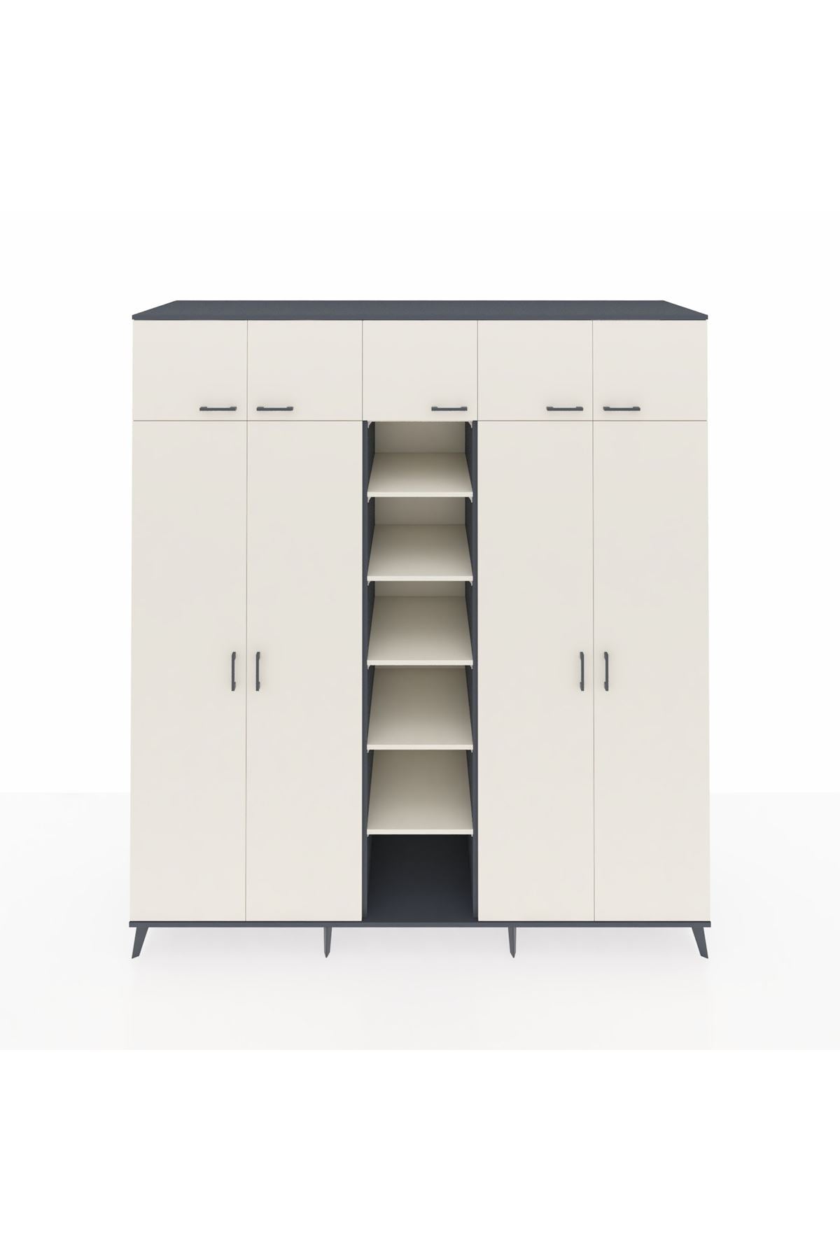 Kronos Dolap 18 Raflı 9 Kapaklı 220x59x243 - S784M015V13C