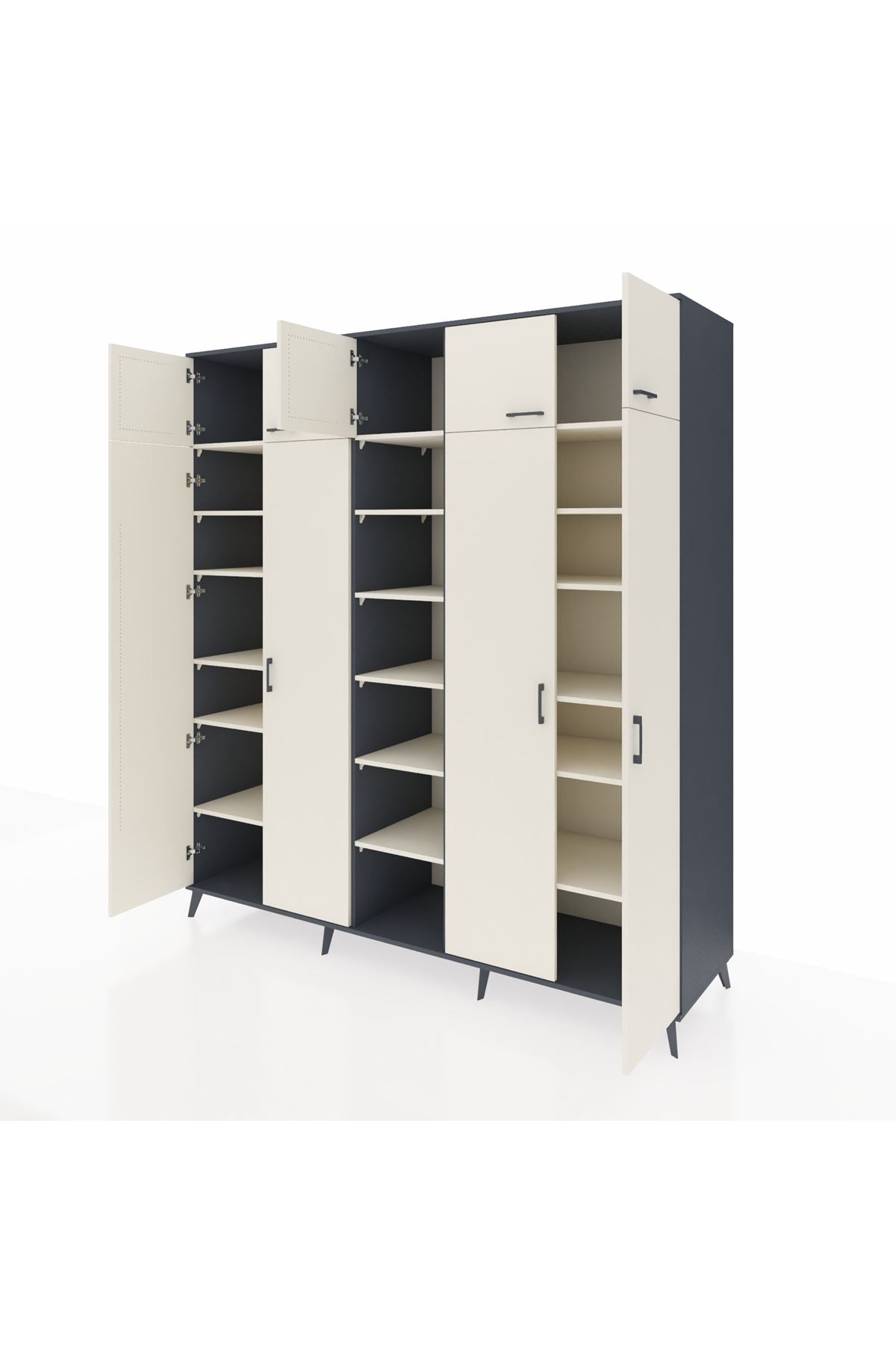 Kronos Dolap 18 Raflı 9 Kapaklı 220x59x243 - S784M015V13C