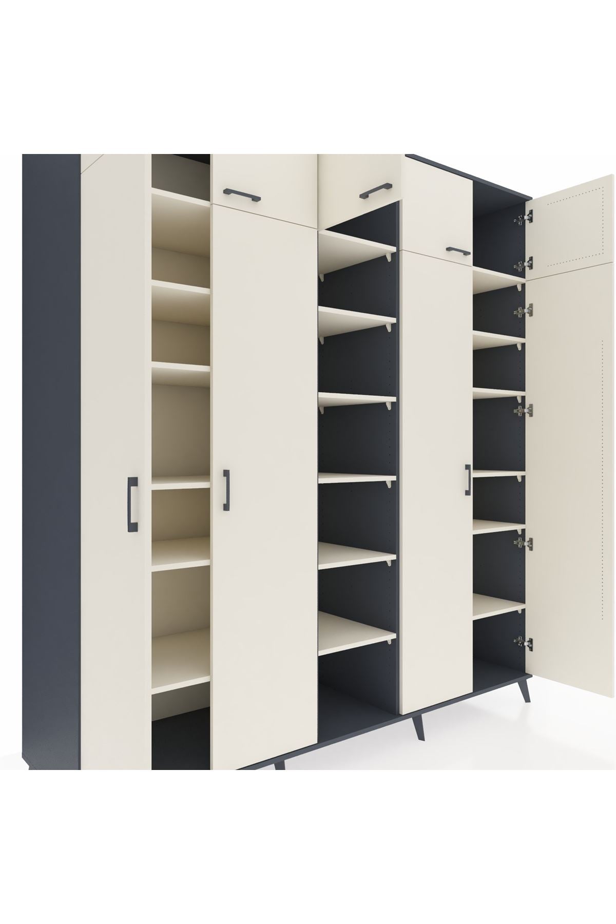 Kronos Dolap 18 Raflı 9 Kapaklı 220x59x243 - S784M015V13C