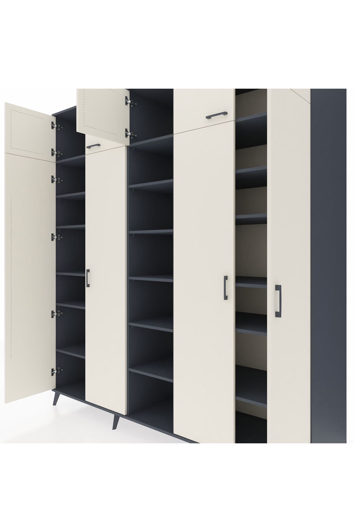Kronos Dolap 18 Raflı 9 Kapaklı 220x59x243 - S784M015V14C