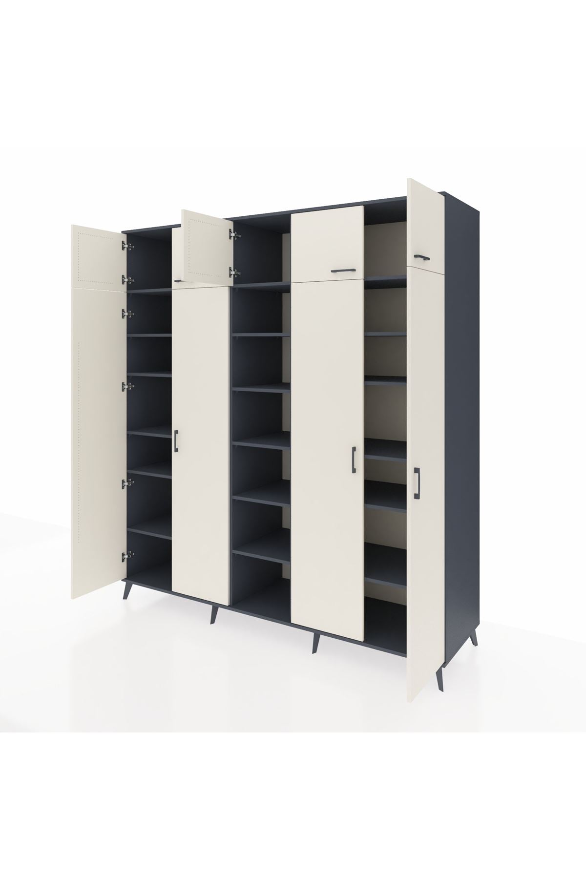 Kronos Dolap 18 Raflı 9 Kapaklı 220x59x243 - S784M015V14C