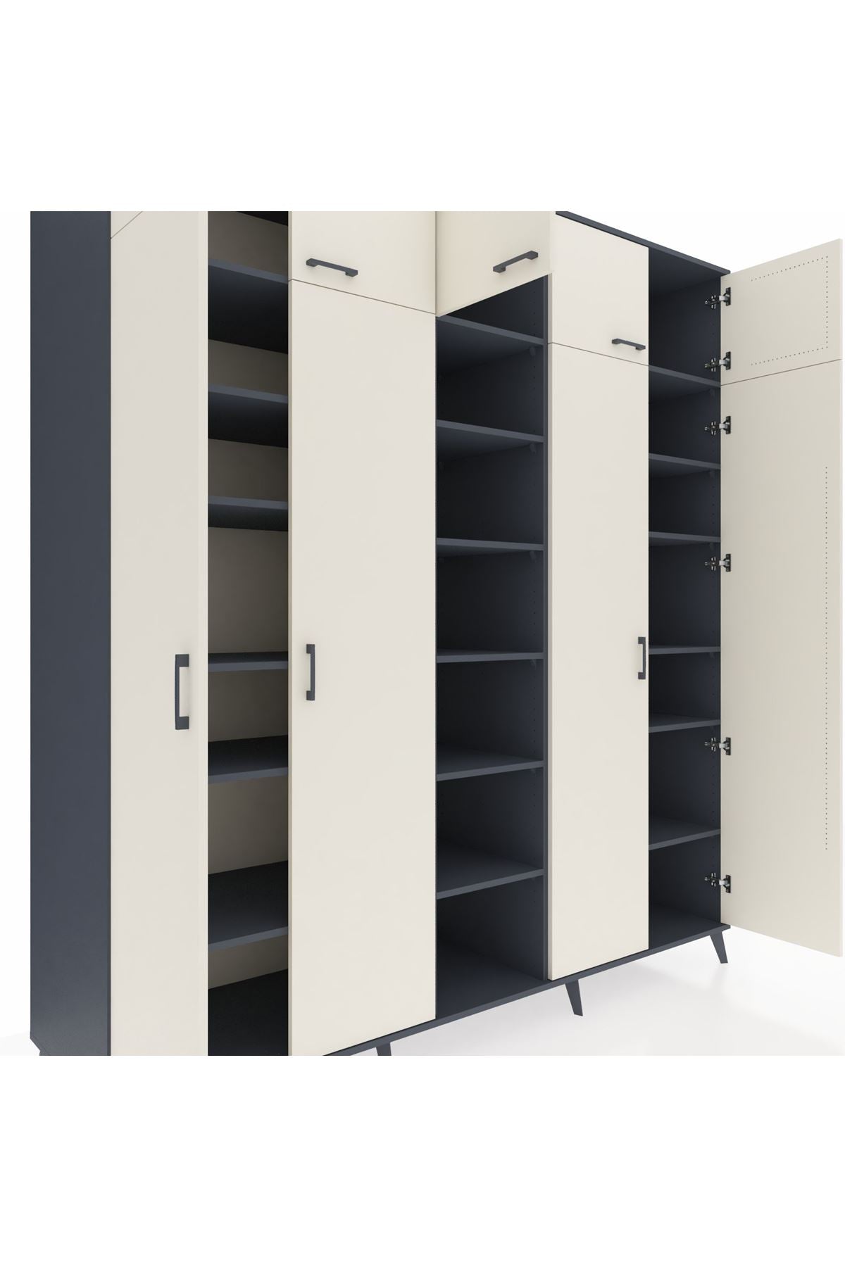 Kronos Dolap 18 Raflı 9 Kapaklı 220x59x243 - S784M015V14C
