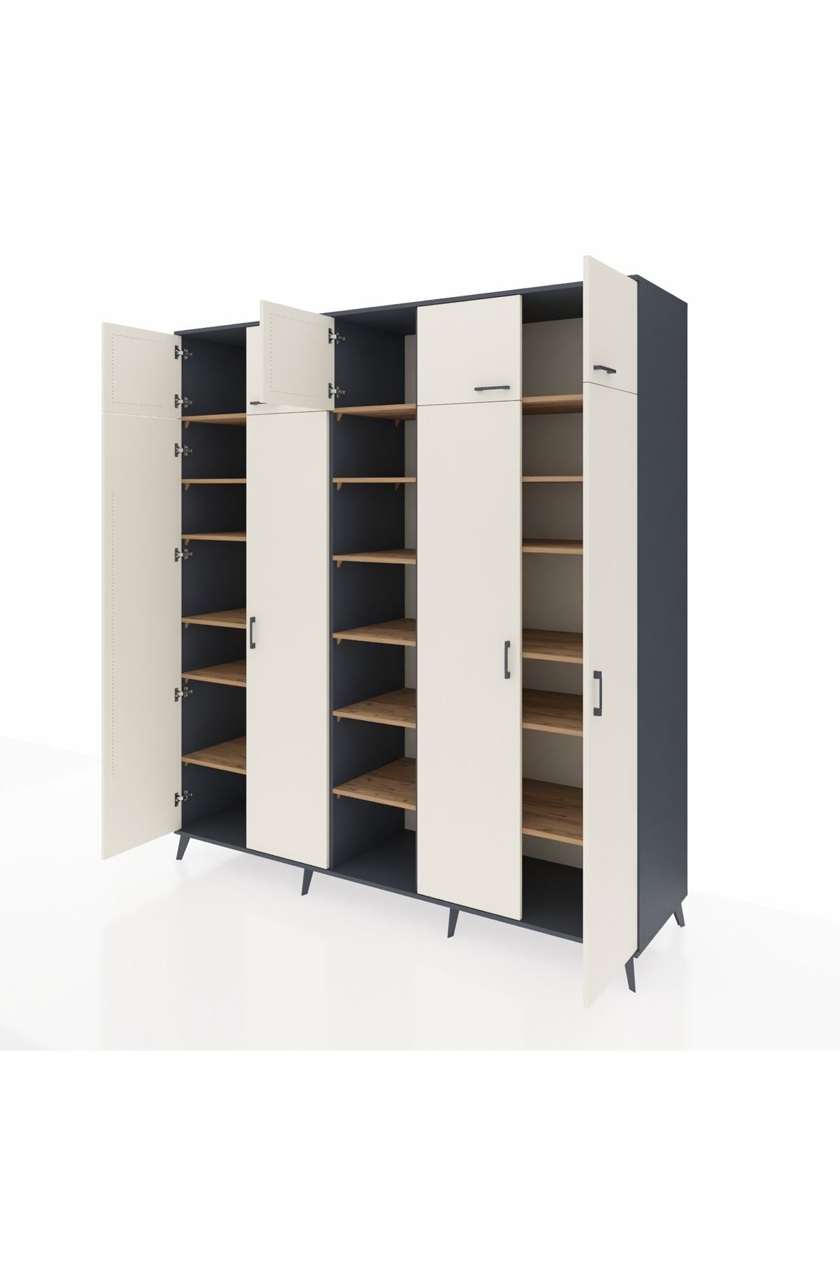 Kronos Dolap 18 Raflı 9 Kapaklı 220x59x243 - S784M015V15C
