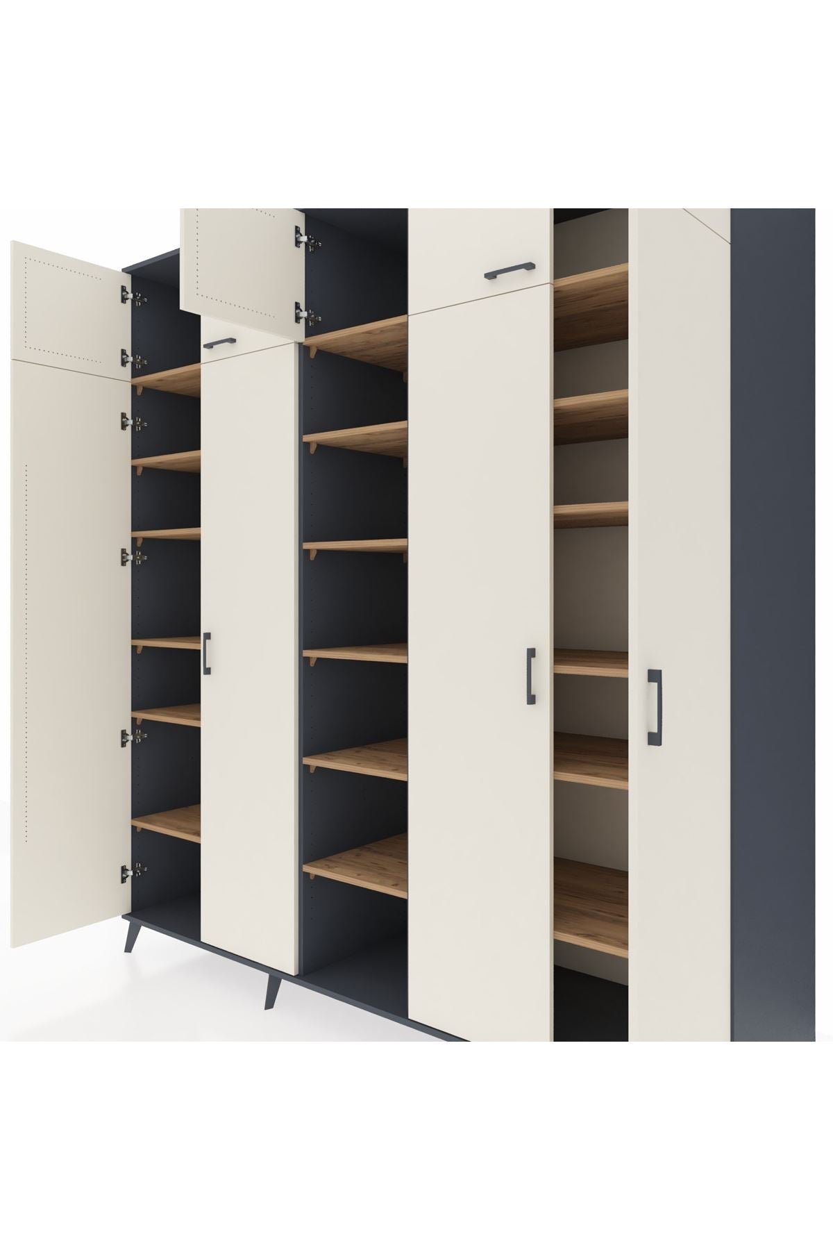 Kronos Dolap 18 Raflı 9 Kapaklı 220x59x243 - S784M015V15C