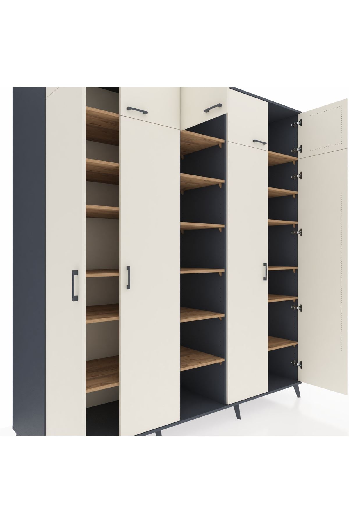 Kronos Dolap 18 Raflı 9 Kapaklı 220x59x243 - S784M015V15C