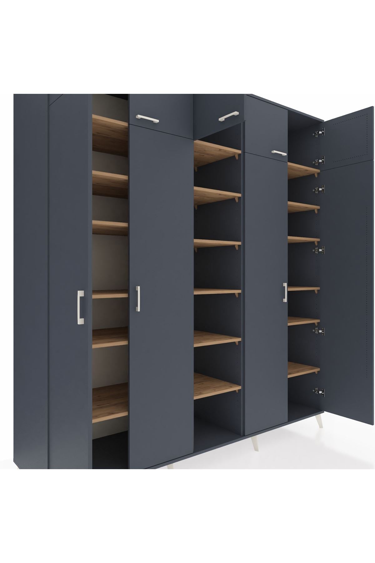 Kronos Dolap 18 Raflı 9 Kapaklı 220x59x243 - S784M015V18C