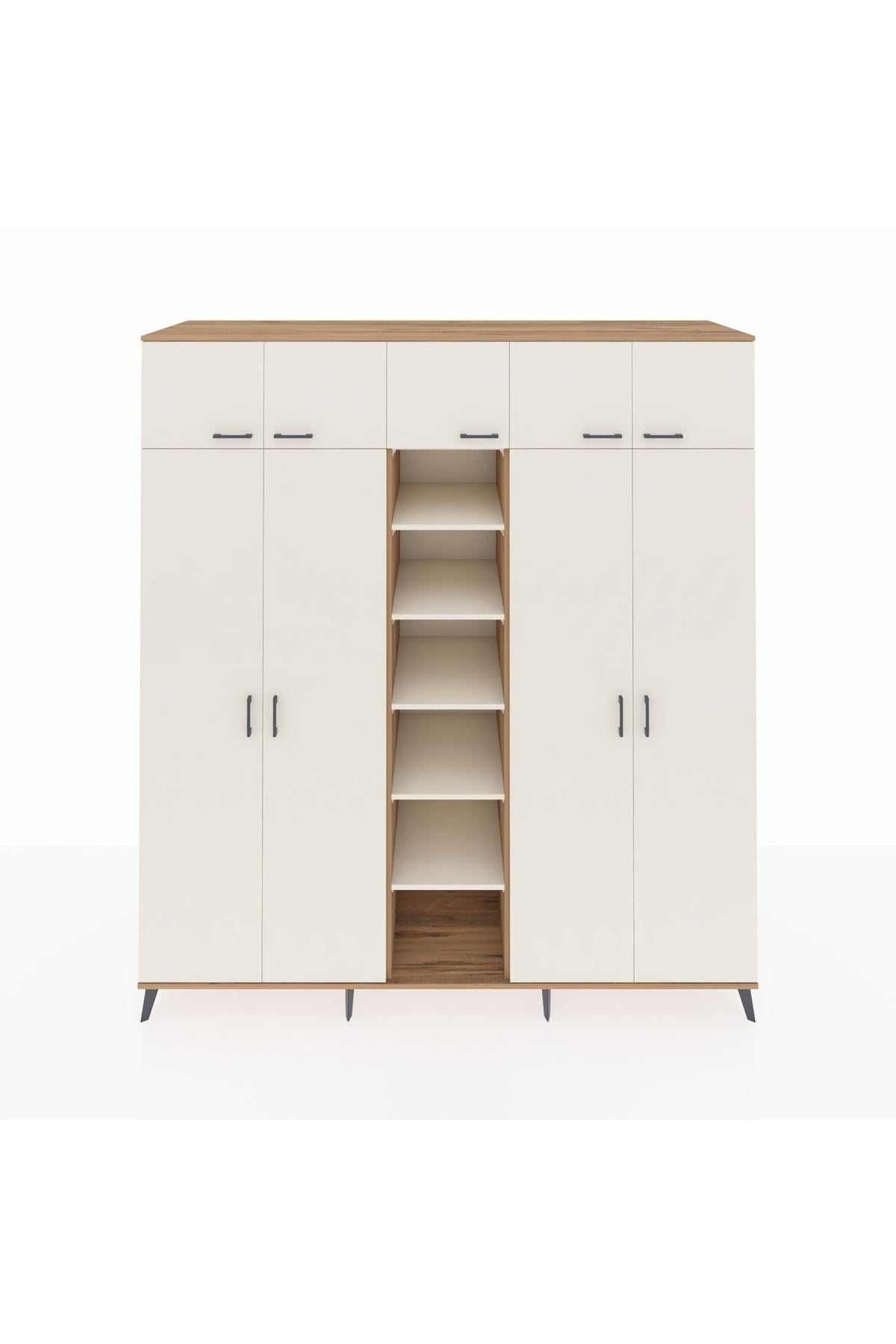 Kronos Dolap 18 Raflı 9 Kapaklı 220x59x243 - S784M015V22C