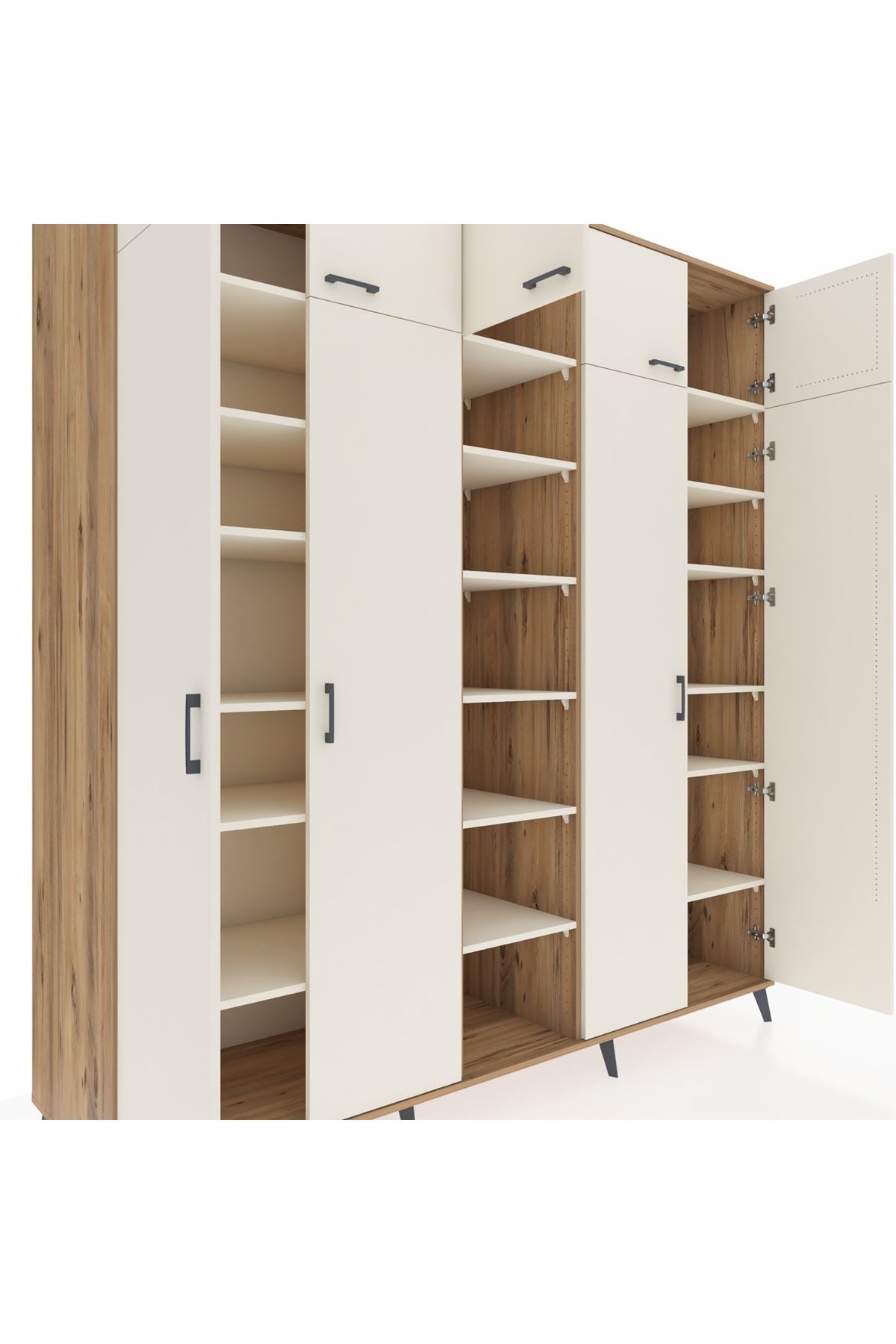 Kronos Dolap 18 Raflı 9 Kapaklı 220x59x243 - S784M015V22C