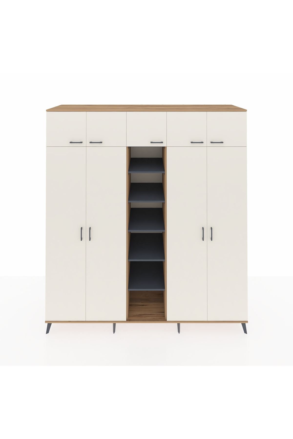 Kronos Dolap 18 Raflı 9 Kapaklı 220x59x243 - S784M015V23C