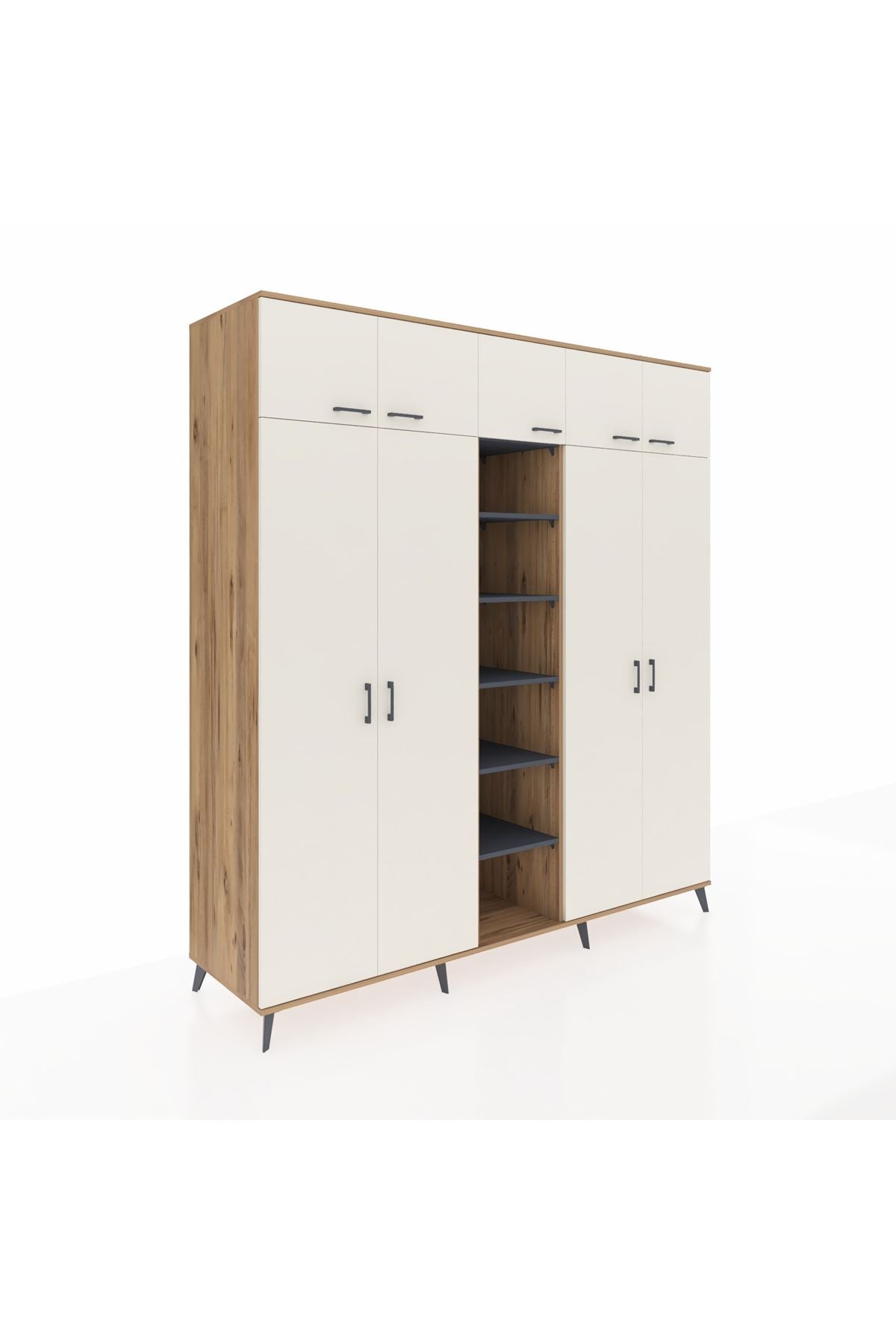 Kronos Dolap 18 Raflı 9 Kapaklı 220x59x243 - S784M015V23C