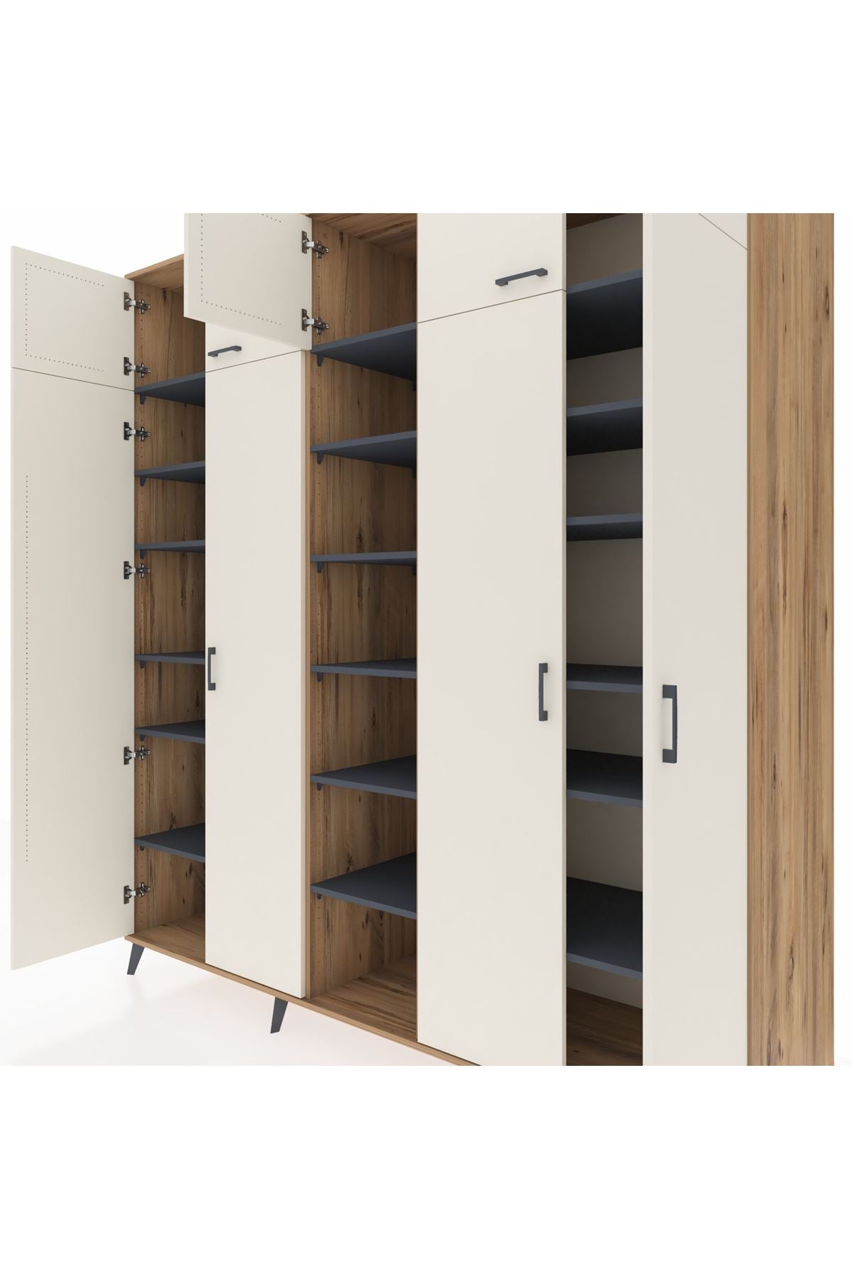 Kronos Dolap 18 Raflı 9 Kapaklı 220x59x243 - S784M015V23C