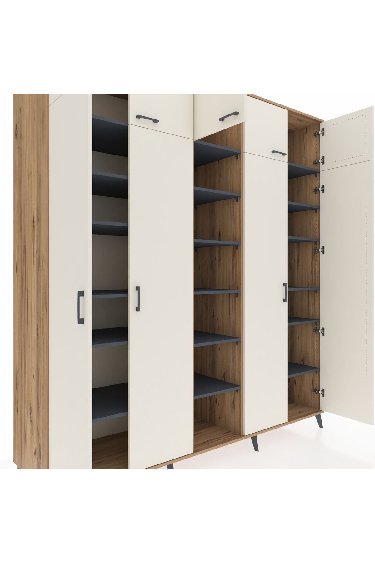 Kronos Dolap 18 Raflı 9 Kapaklı 220x59x243 - S784M015V23C
