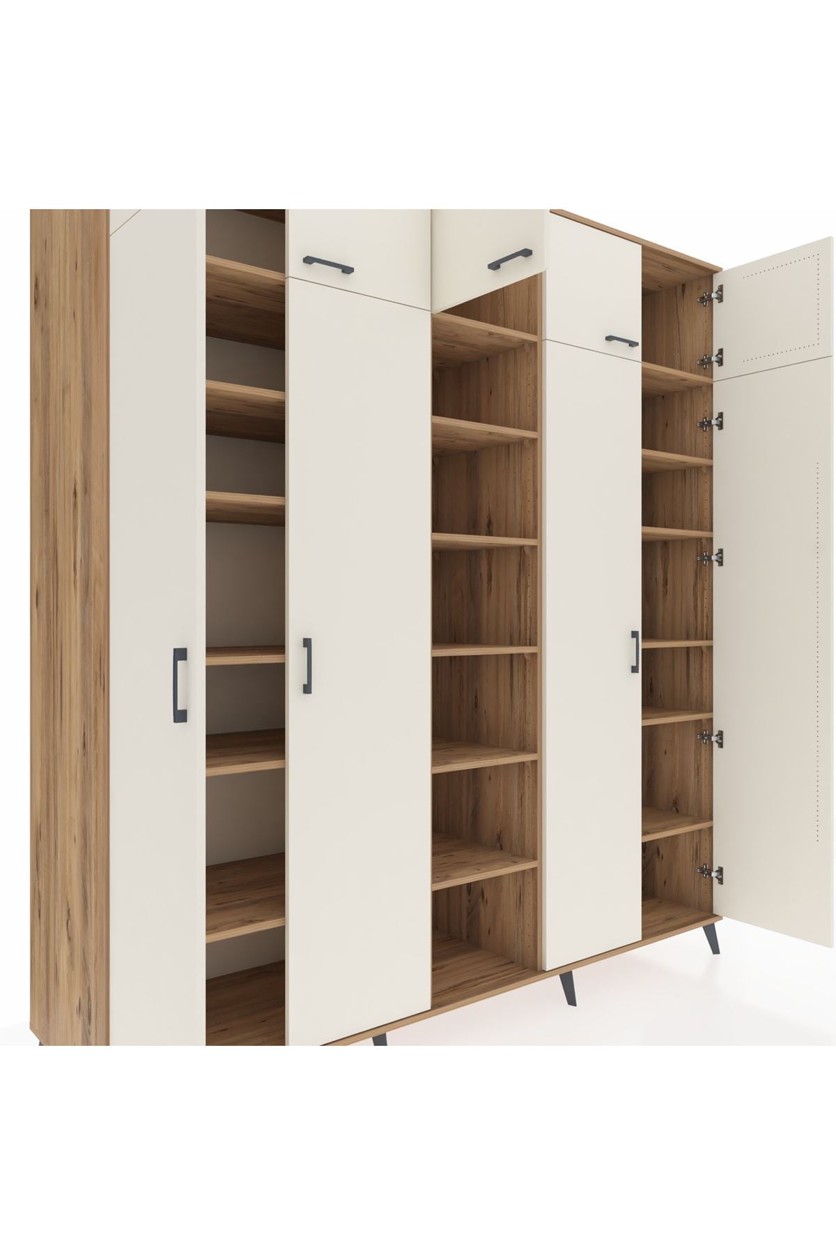 Kronos Dolap 18 Raflı 9 Kapaklı 220x59x243 - S784M015V24C