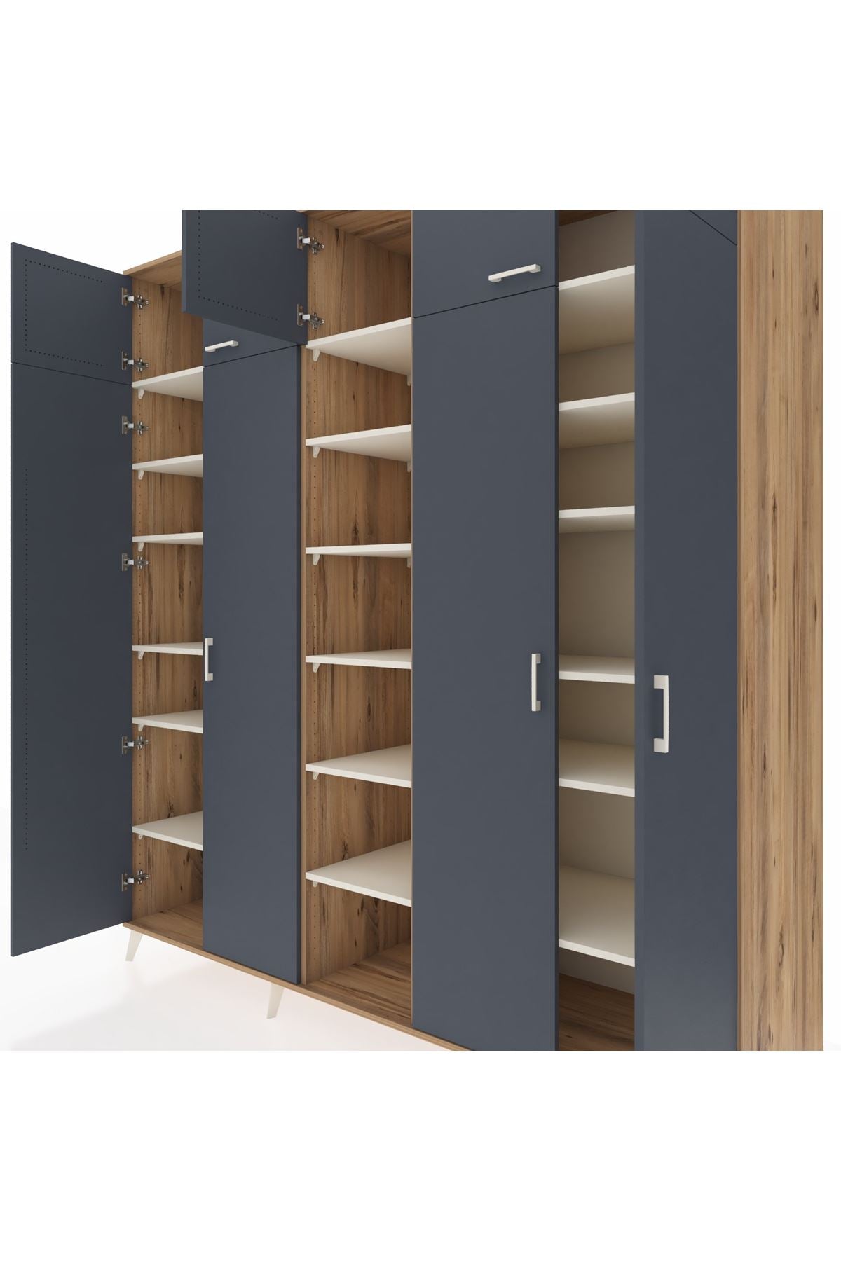 Kronos Dolap 18 Raflı 9 Kapaklı 220x59x243 - S784M015V25C