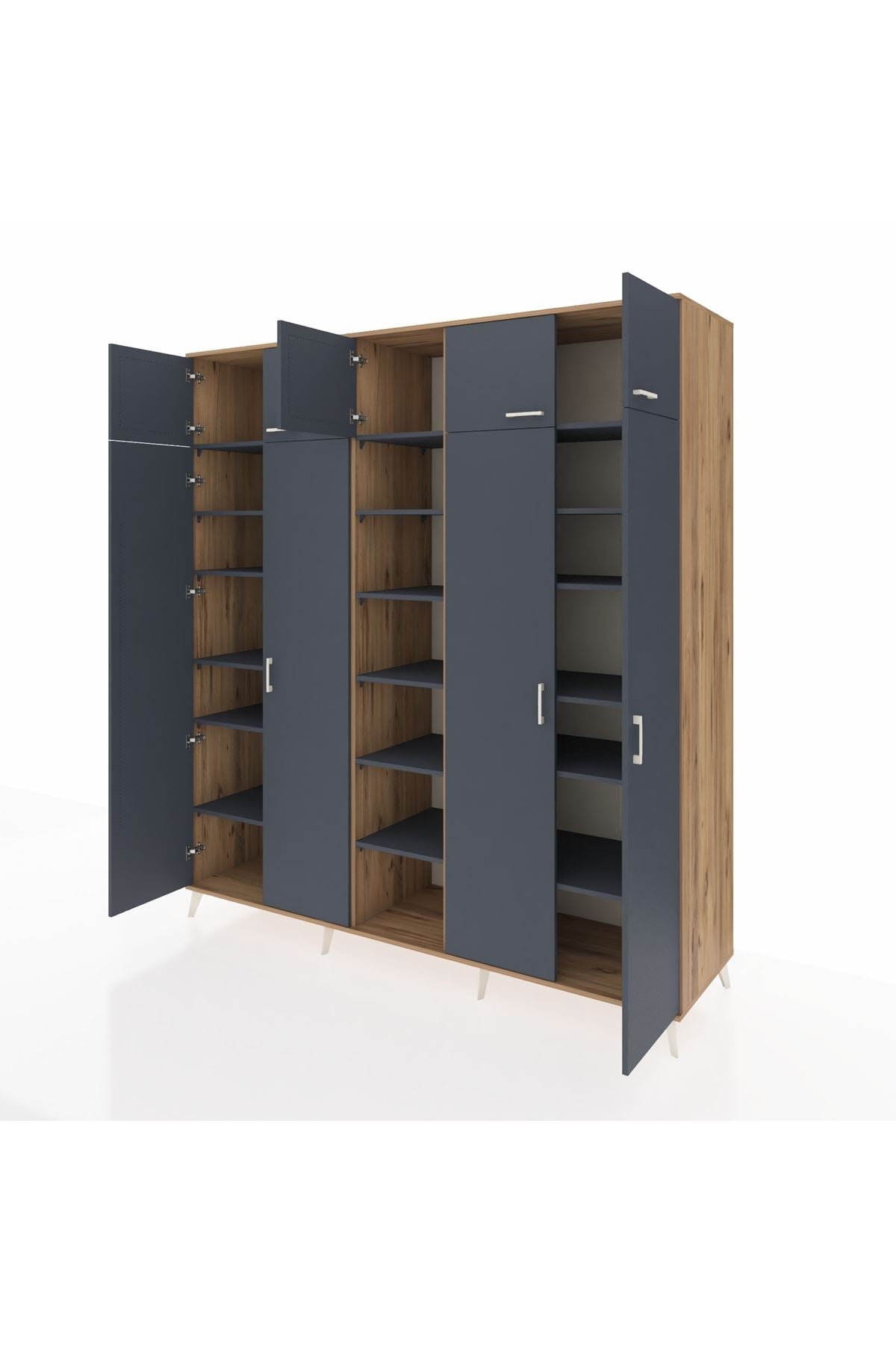 Kronos Dolap 18 Raflı 9 Kapaklı 220x59x243 - S784M015V26C