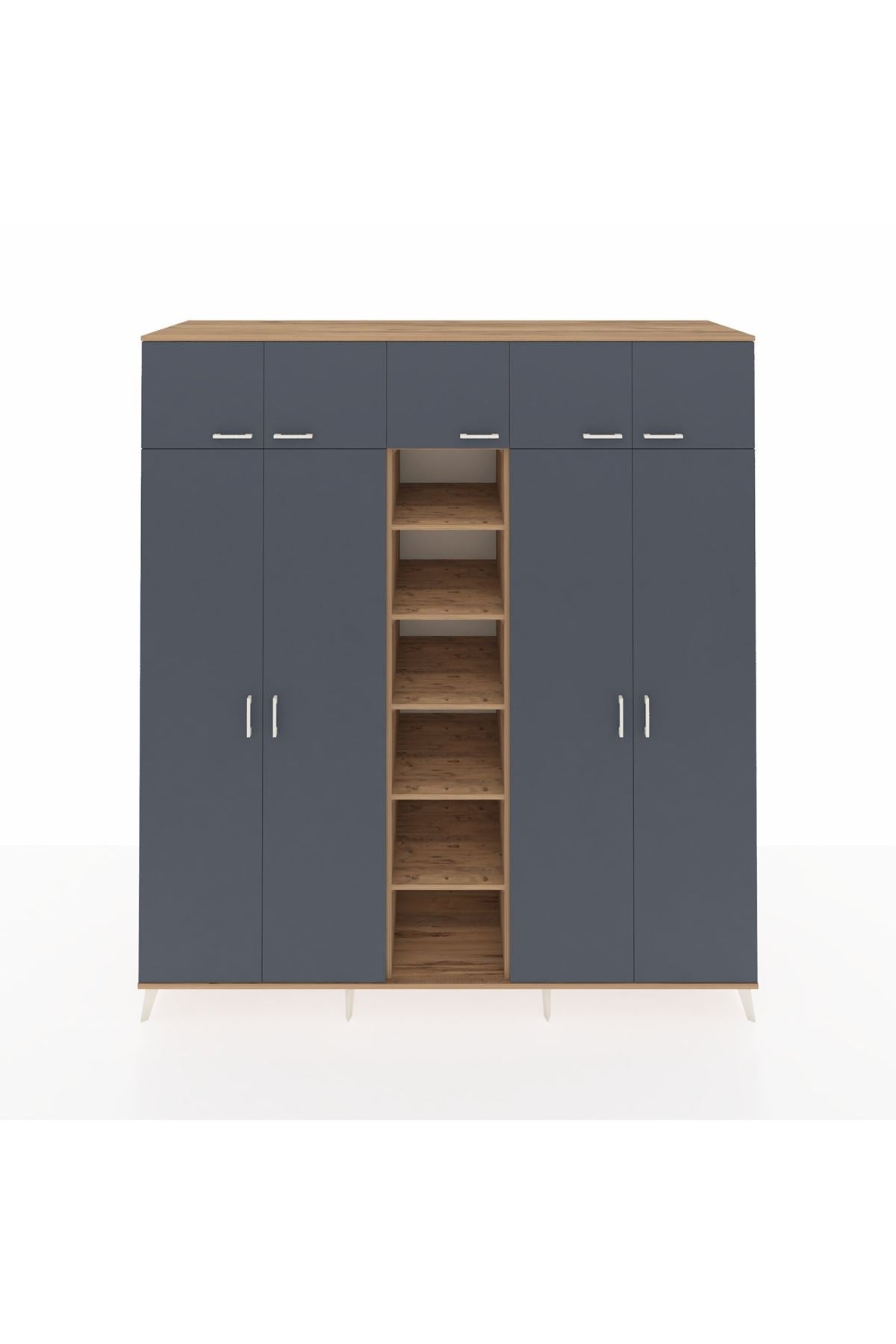 Kronos Dolap 18 Raflı 9 Kapaklı 220x59x243 - S784M015V27C