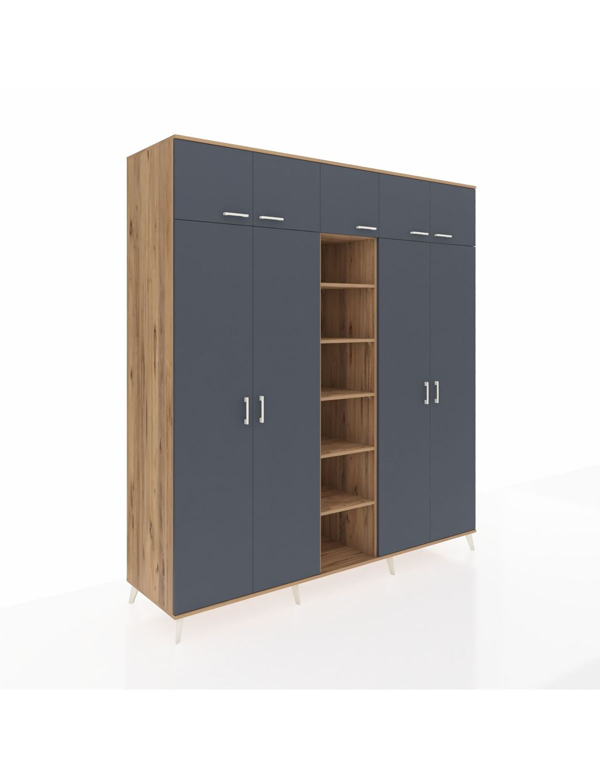 Kronos Dolap 18 Raflı 9 Kapaklı 220x59x243 - S784M015V27C