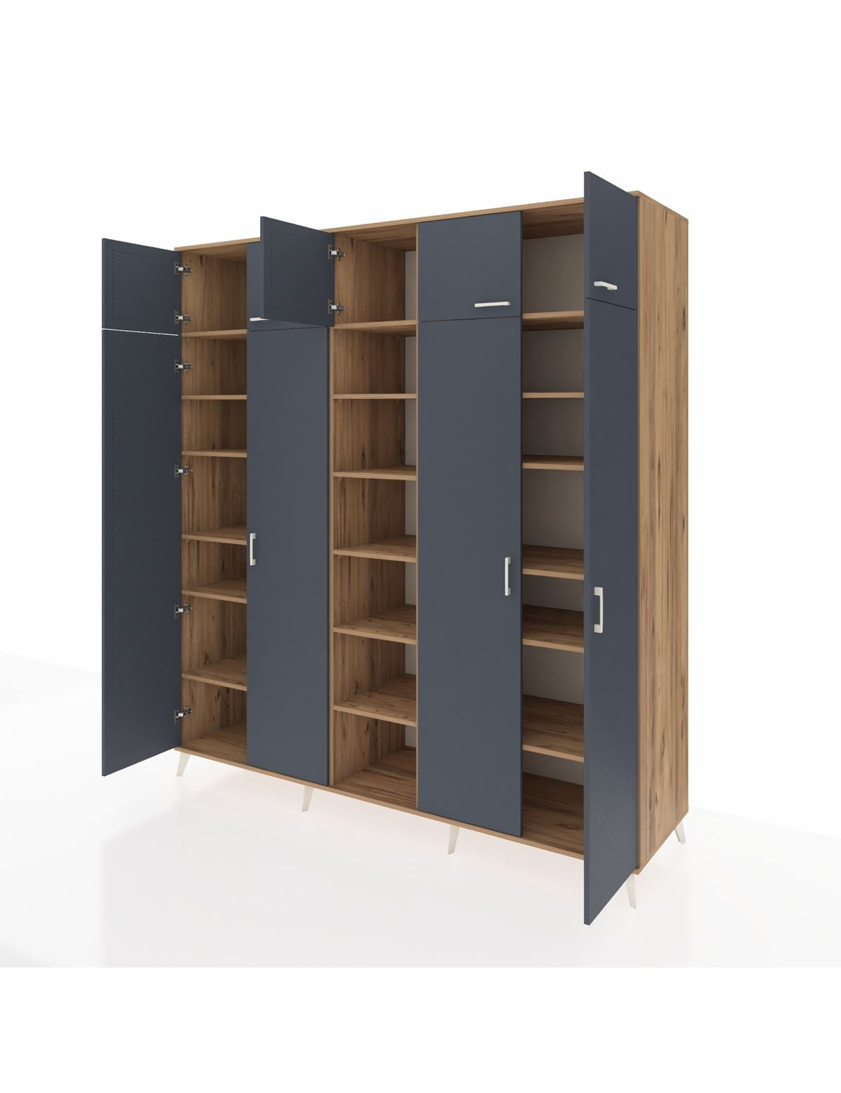 Kronos Dolap 18 Raflı 9 Kapaklı 220x59x243 - S784M015V27C