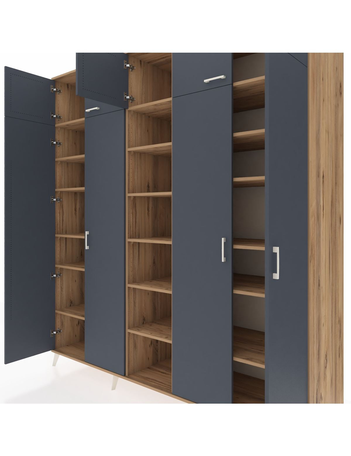 Kronos Dolap 18 Raflı 9 Kapaklı 220x59x243 - S784M015V27C