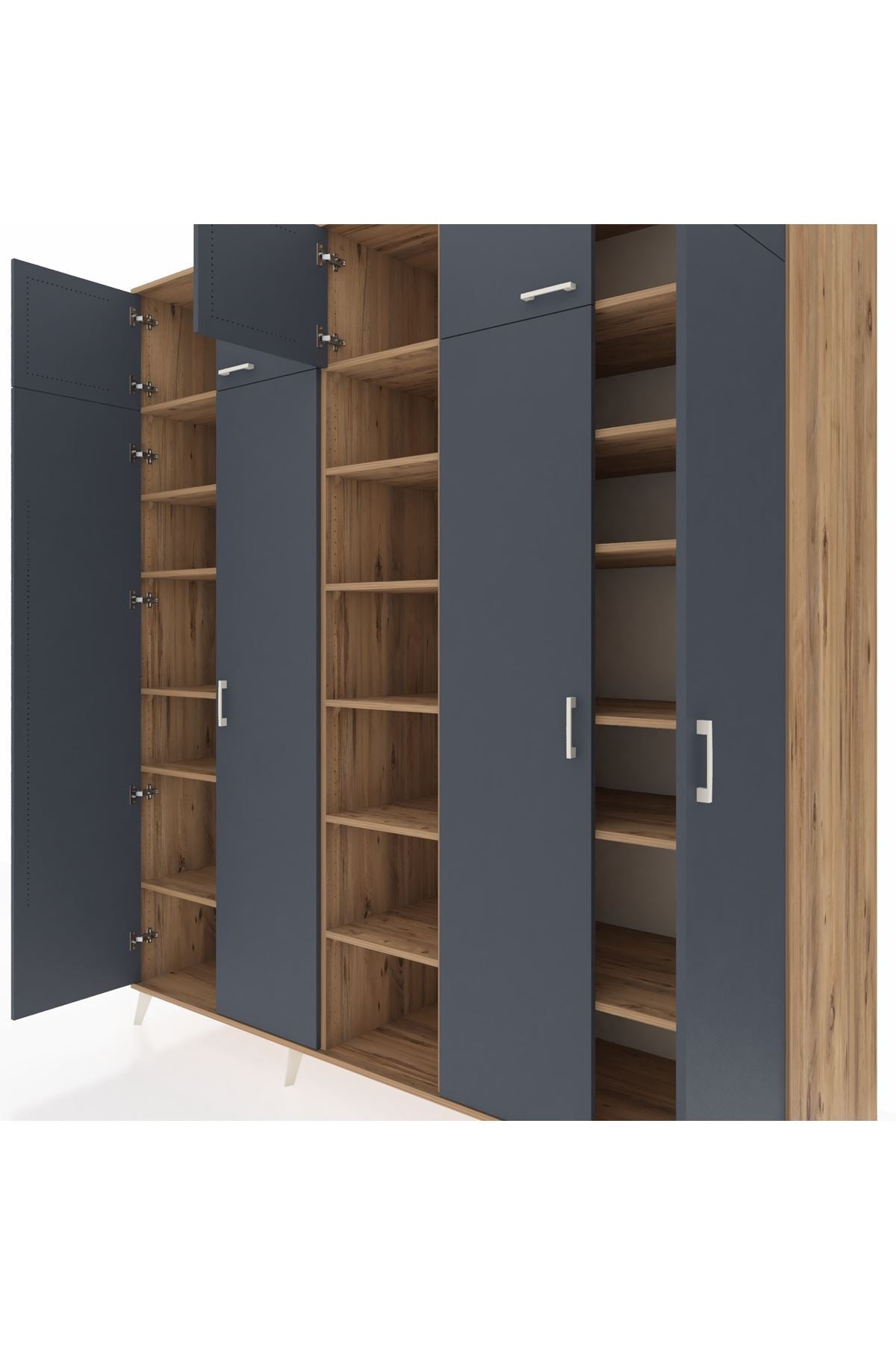 Kronos Dolap 18 Raflı 9 Kapaklı 220x59x243 - S784M015V27C