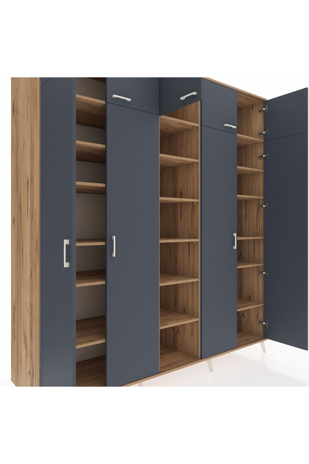 Kronos Dolap 18 Raflı 9 Kapaklı 220x59x243 - S784M015V27C
