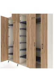 Kronos Dolap 12 Raflı 9 Kapaklı 2 Askılı 220x59x243 - S784M016V02C