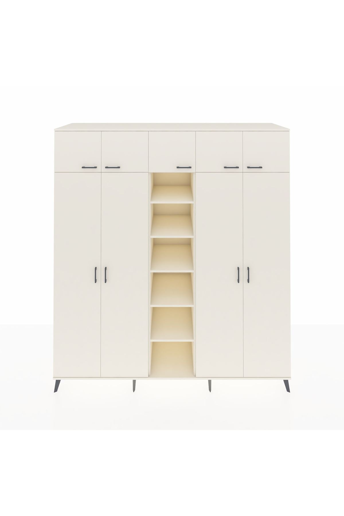 Kronos Dolap 12 Raflı 9 Kapaklı 2 Askılı 220x59x243 - S784M016V04C
