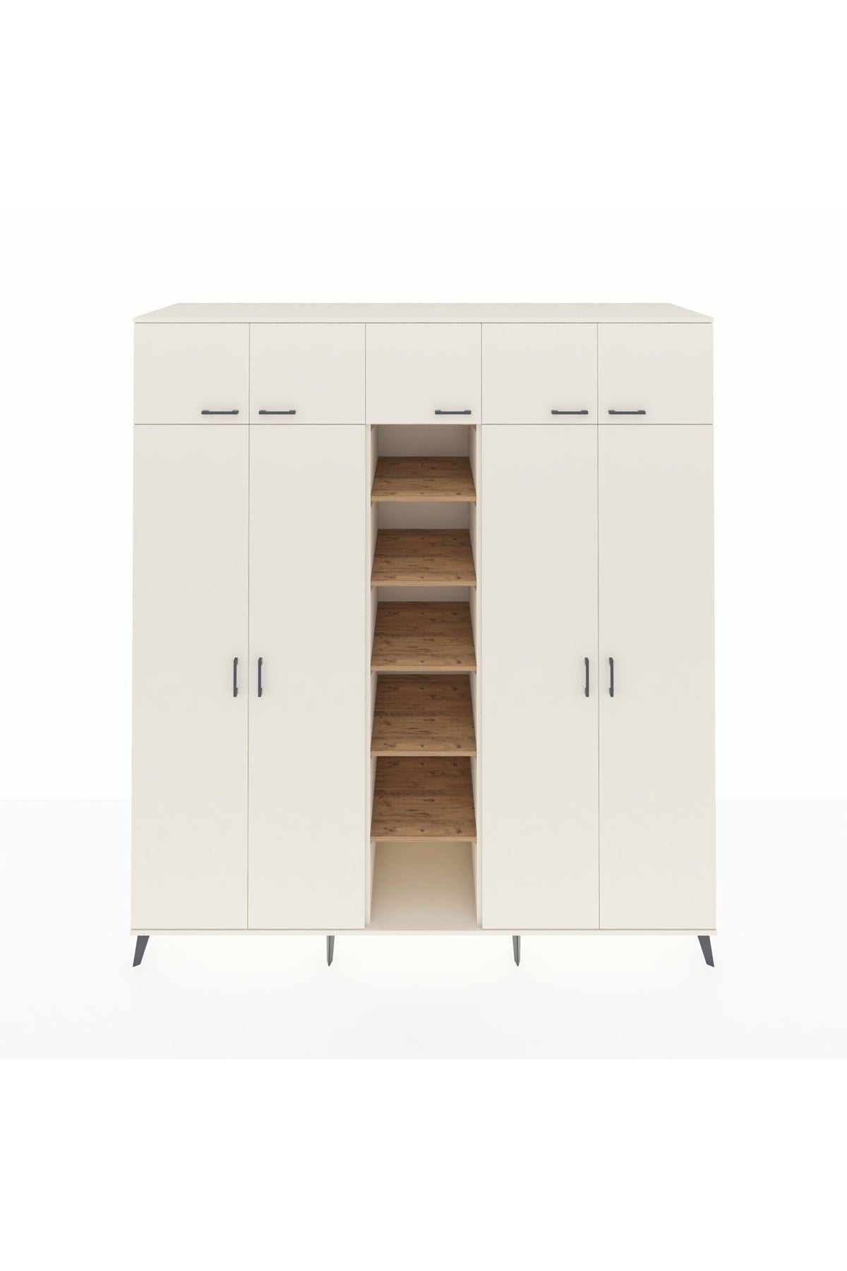Kronos Dolap 12 Raflı 9 Kapaklı 2 Askılı 220x59x243 - S784M016V06C