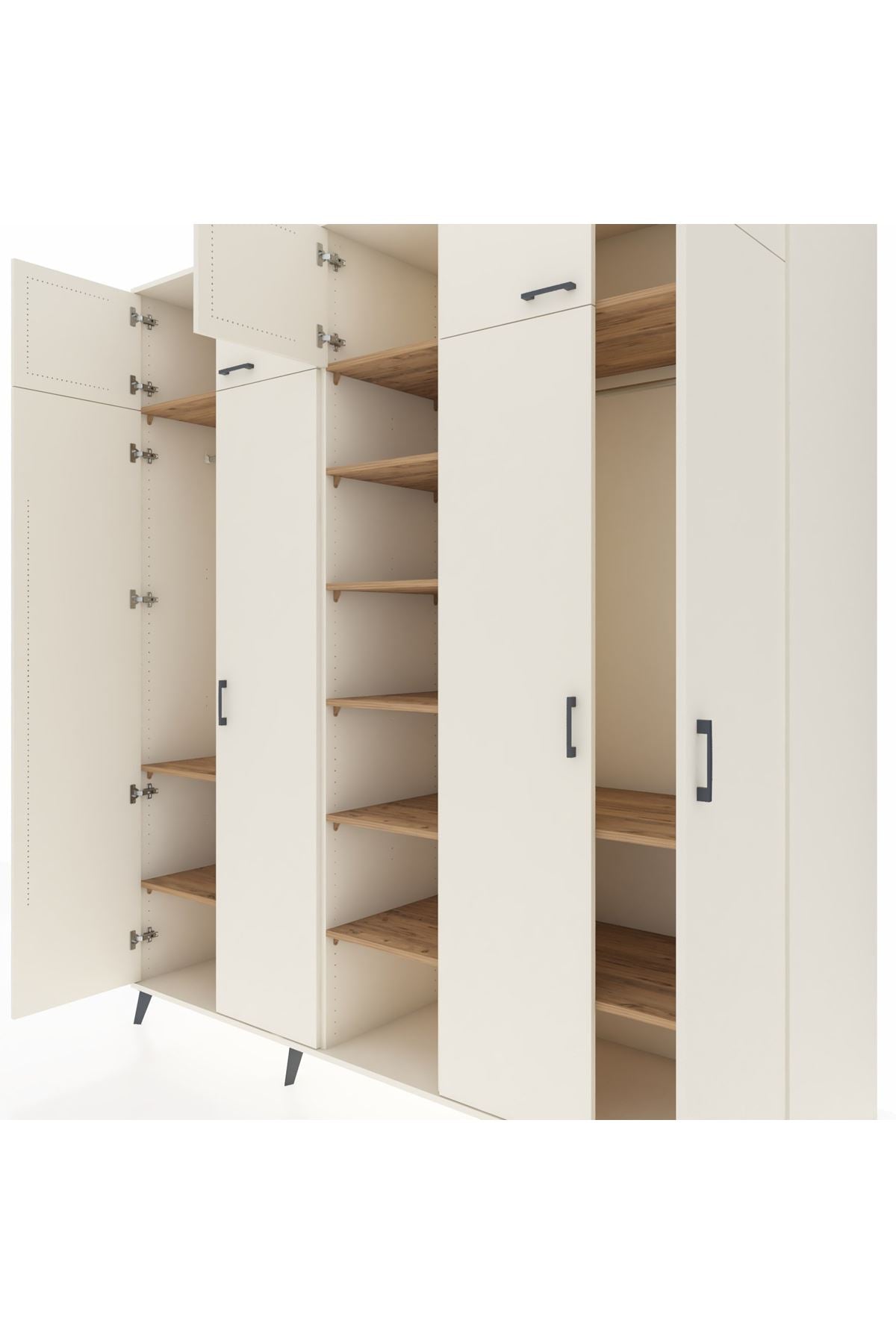 Kronos Dolap 12 Raflı 9 Kapaklı 2 Askılı 220x59x243 - S784M016V06C