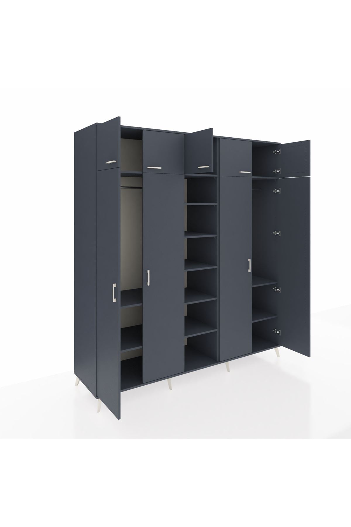 Kronos Dolap 12 Raflı 9 Kapaklı 2 Askılı 220x59x243 - S784M016V17C