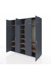 Kronos Dolap 12 Raflı 9 Kapaklı 2 Askılı 220x59x243 - S784M016V18C