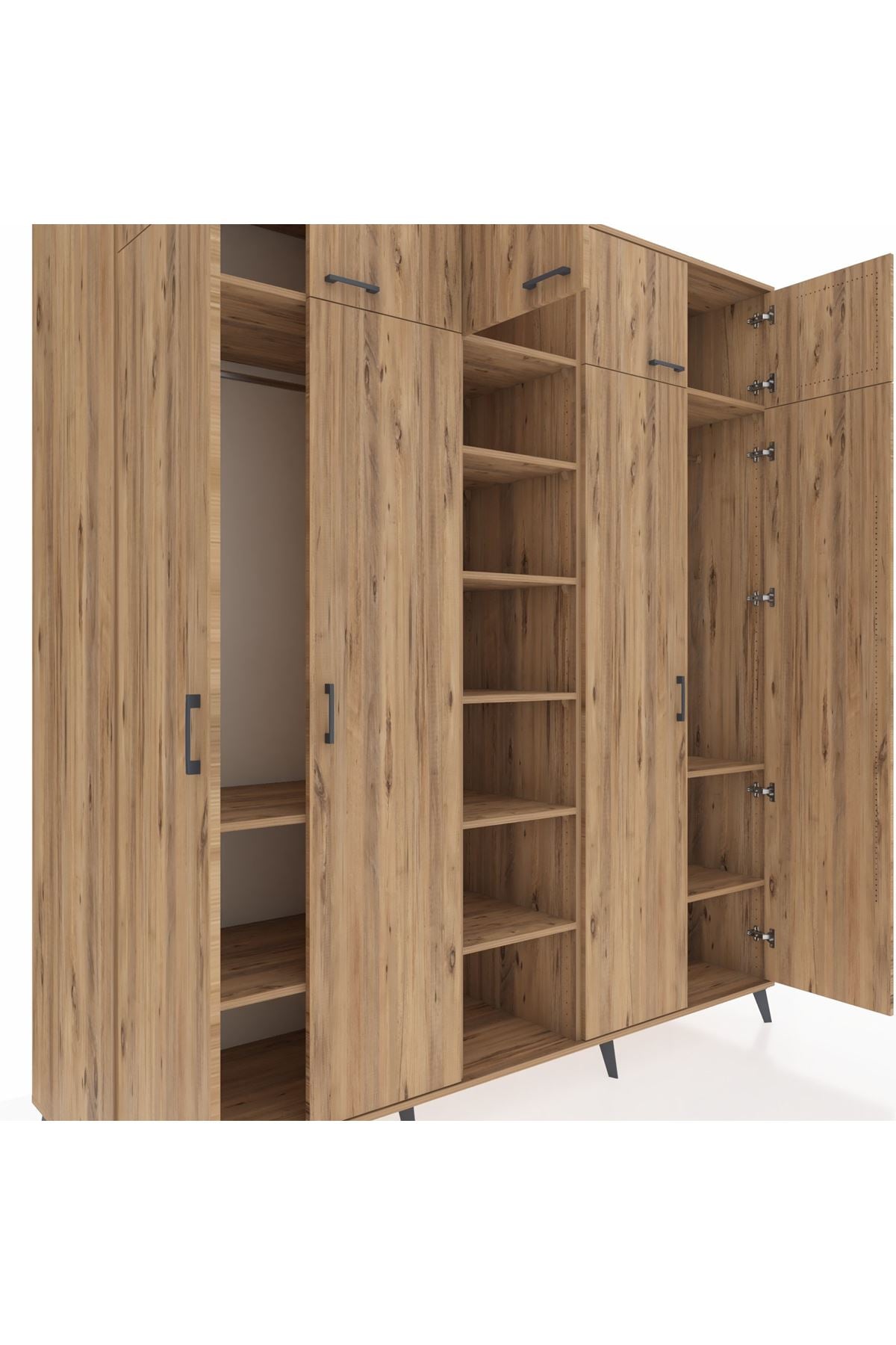Kronos Dolap 12 Raflı 9 Kapaklı 2 Askılı 220x59x243 - S784M016V21C