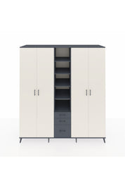 Kronos Dolap 17 Raflı 3 Çekmeceli 4 Kapaklı 220x59x243 - S784M017V14C