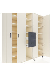 Kronos Dolap 15 Raflı 2 Çekmeceli 4 Kapaklı 220x59x243 - S784M018V05C