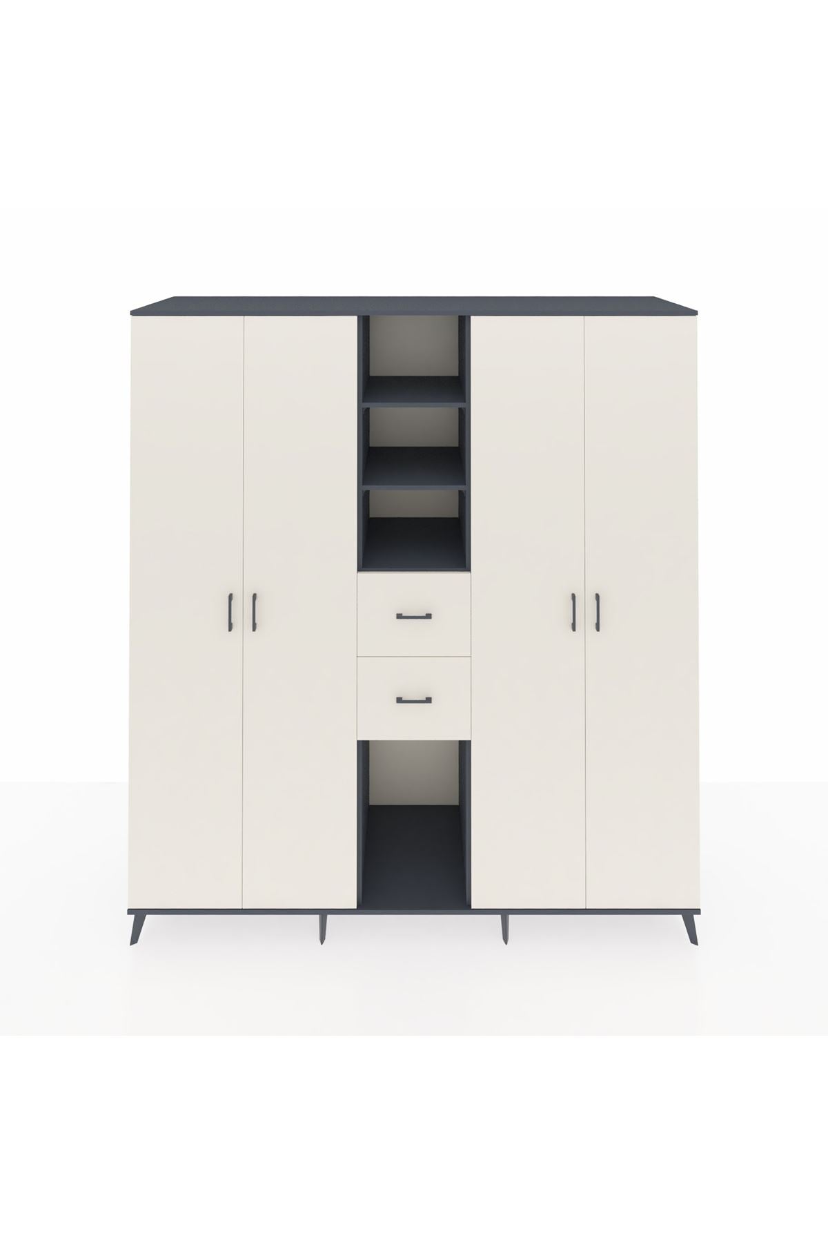 Kronos Dolap 15 Raflı 2 Çekmeceli 4 Kapaklı 220x59x243 - S784M018V13C