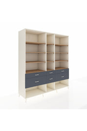 Kronos Dolap 12 Raflı 6 Çekmeceli 220x59x243 - S784M019V02C