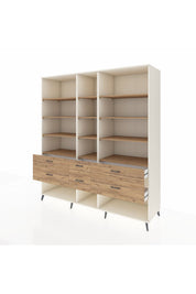 Kronos Dolap 12 Raflı 6 Çekmeceli 220x59x243 - S784M019V03C