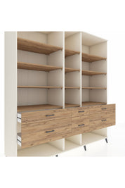 Kronos Dolap 12 Raflı 6 Çekmeceli 220x59x243 - S784M019V03C