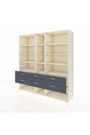 Kronos Dolap 12 Raflı 6 Çekmeceli 220x59x243 - S784M019V05C