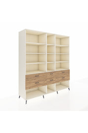 Kronos Dolap 12 Raflı 6 Çekmeceli 220x59x243 - S784M019V06C
