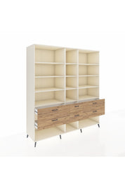 Kronos Dolap 12 Raflı 6 Çekmeceli 220x59x243 - S784M019V06C