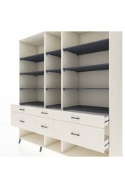 Kronos Dolap 12 Raflı 6 Çekmeceli 220x59x243 - S784M019V07C
