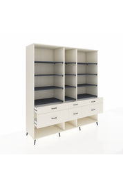 Kronos Dolap 12 Raflı 6 Çekmeceli 220x59x243 - S784M019V07C