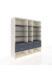 Kronos Dolap 12 Raflı 6 Çekmeceli 220x59x243 - S784M019V08C