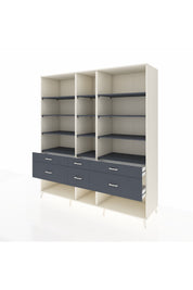 Kronos Dolap 12 Raflı 6 Çekmeceli 220x59x243 - S784M019V08C