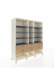 Kronos Dolap 12 Raflı 6 Çekmeceli 220x59x243 - S784M019V09C