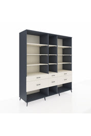 Kronos Dolap 12 Raflı 6 Çekmeceli 220x59x243 - S784M019V13C