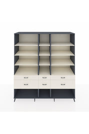 Kronos Dolap 12 Raflı 6 Çekmeceli 220x59x243 - S784M019V13C
